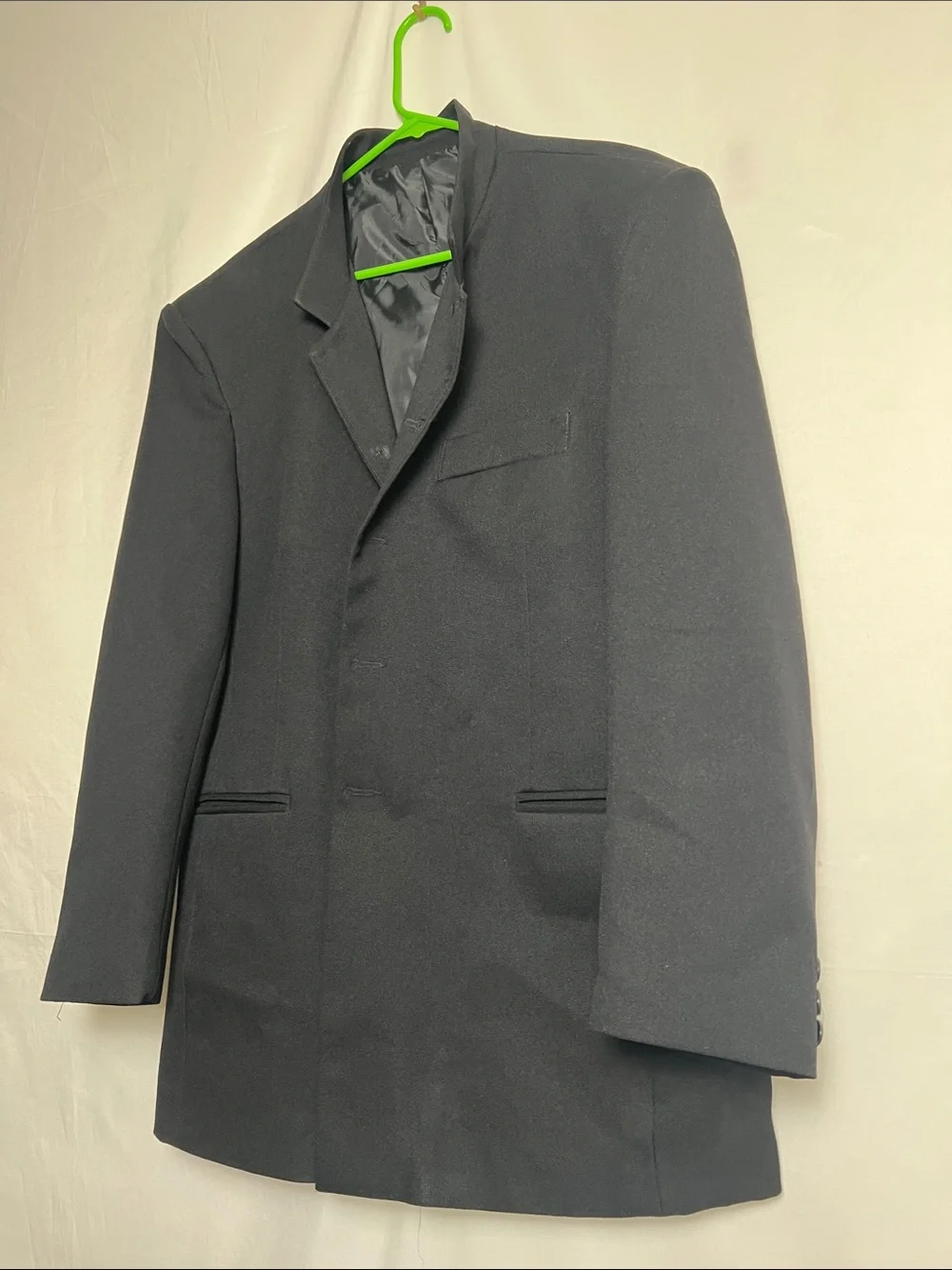 Men's Black Single-Breasted Classic Blazer
